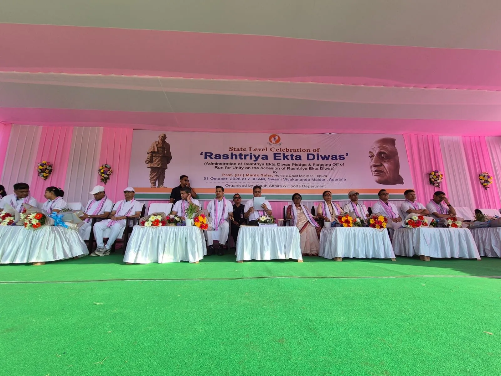 Tripura CM Manik Saha Leads ‘Run for Unity’ on National Unity Day