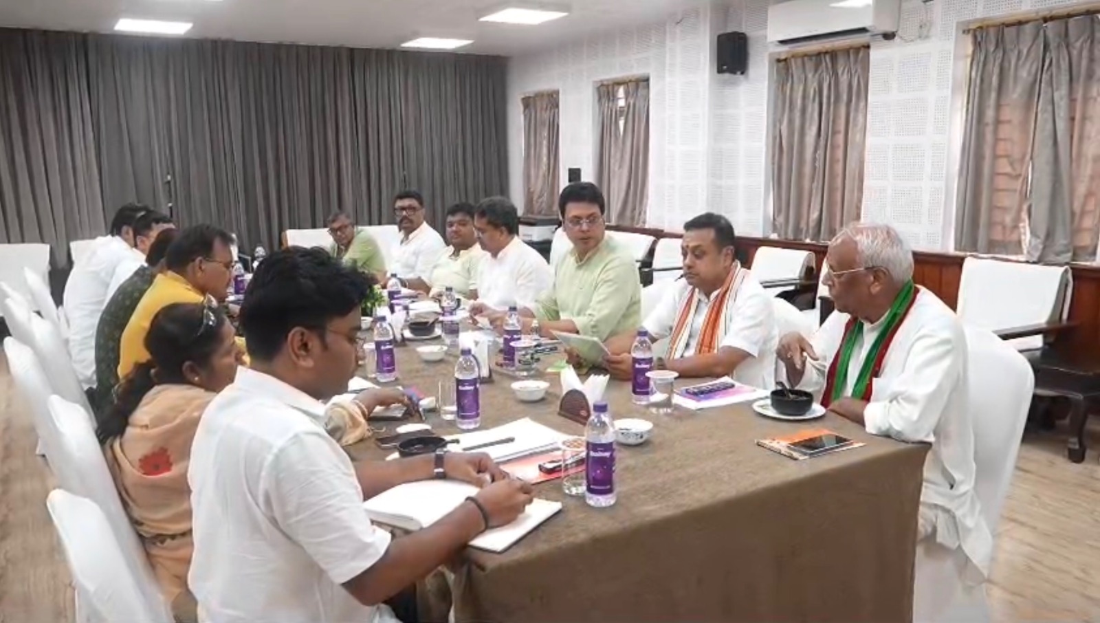 Tripura BJP Reviews Civic Poll Strategy, Candidate Selection and SIR
